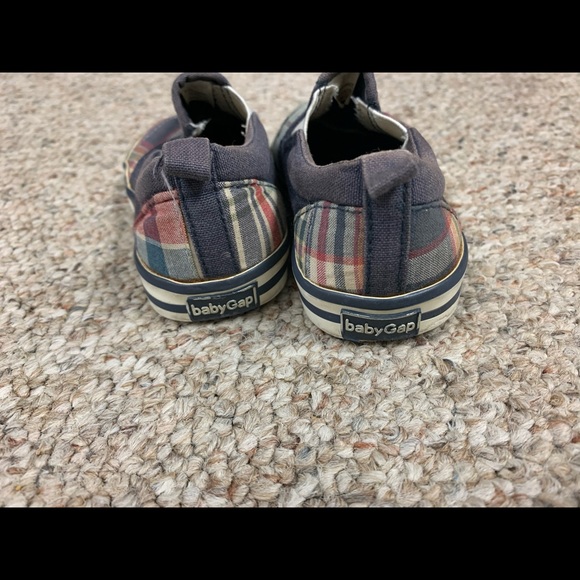 Baby Gap plaid slip on shoes - Picture 2 of 3
